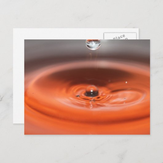 Goutte d'eau briefkaart (Voorkant / Achterkant)