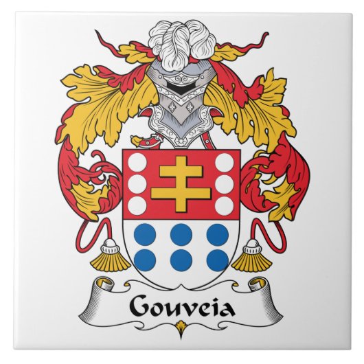 Gouveia Family Crest Tegeltje (Voorkant)