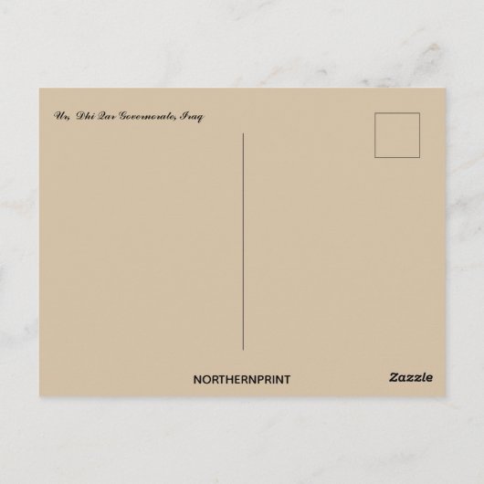 Gouvernement Ur in Dhi Qar Briefkaart (Achterkant)