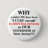Gouverneur DeSantis en NJ Ronde Button 5,7 Cm (Voorkant)