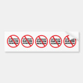Gouverneur Gavin Newsom Anti Bumpersticker (Voorkant)