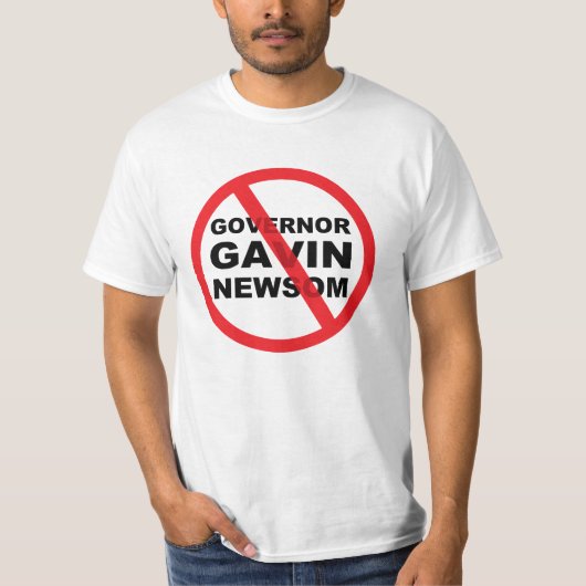 Gouverneur Gavin Newsom T-shirt (Voorkant)