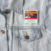 Gouverneur Jan Brewer van Arizona Vierkante Button 5,1 Cm (In situ)