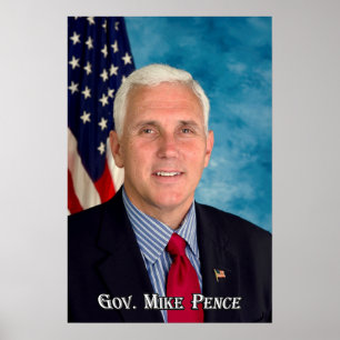 Gouverneur Mike Pence Poster