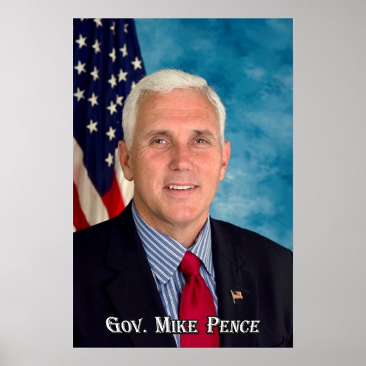 Gouverneur Mike Pence Poster (Voorkant)