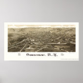 Gouverneur, NY Panoramic Map - 1885 Poster (Voorkant)