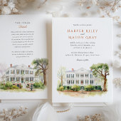 Gouverneur Thomas Bennett House Charleston Wedding Kaart