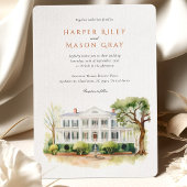 Gouverneur Thomas Bennett House Charleston Wedding Kaart
