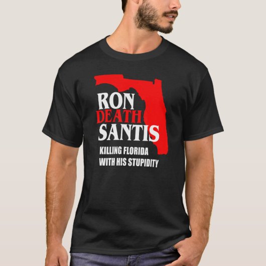 Gouverneur van Anti Ron Desantis Florida, die vlam T-shirt (Voorkant)