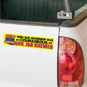 Gouverneur van Arizona Jan Brewer Bumpersticker (Op Truck)