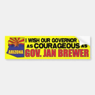 Gouverneur van Arizona Jan Brewer Bumpersticker