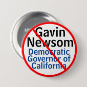 Gouverneur van de Democratische Gavin Newsom CA Ronde Button 7,6 Cm (Voorkant /achterkant)