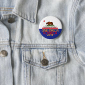 Gouverneur van Gavin NEWSOM 2018 Ronde Button 5,7 Cm (In situ)