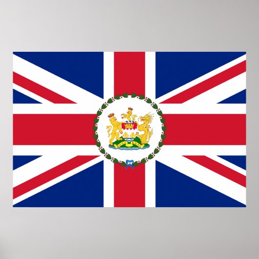 Gouverneur van Hongkong, Chinese vlag Poster (Voorkant)