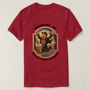 "Gouverneur van Offmymeds" Politieke Parodie T-Shi T-shirt