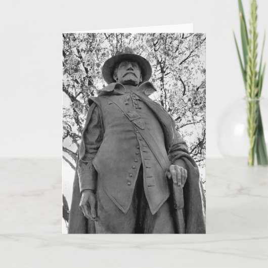 Gouverneur William Bradford Feestdagen Kaart (Voorkant)