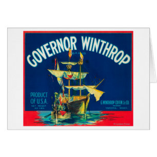 Gouverneur Winthrop Apple Label (rood) - Yakima, W