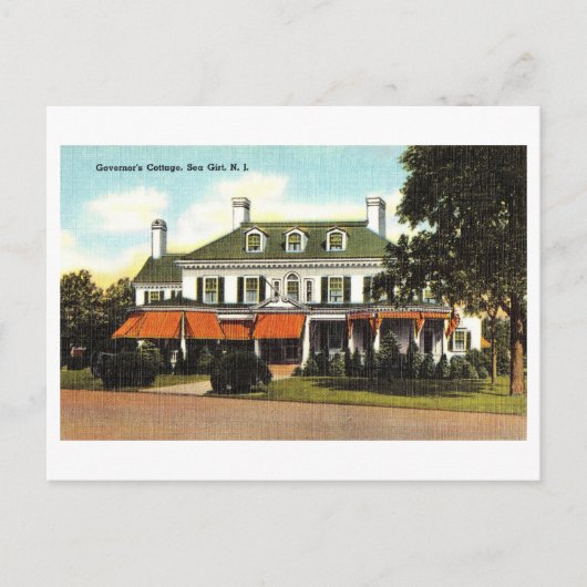 Gouverneur's Cottage in Zee Girt, New Jersey, Briefkaart (Voorkant)