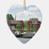 Gouverneur's eiland keramisch ornament (Rechts)