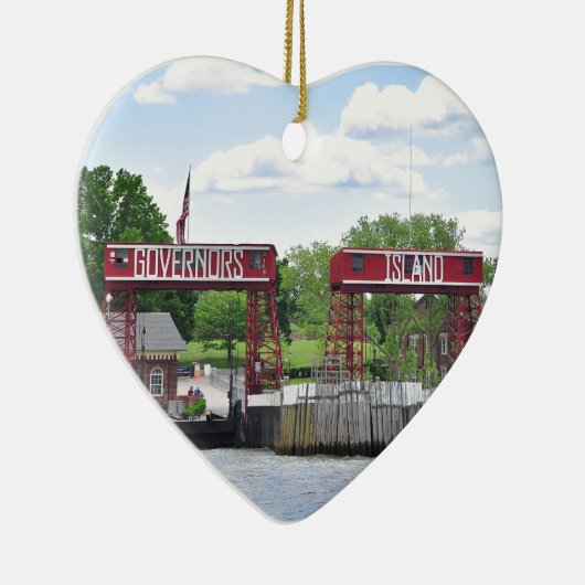 Gouverneur's eiland keramisch ornament (Rechts)