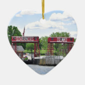 Gouverneur's eiland keramisch ornament (Voorkant)