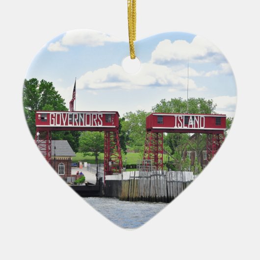 Gouverneur's eiland keramisch ornament (Voorkant)