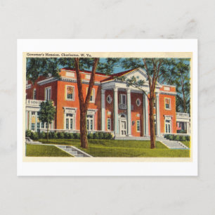 Gouverneur's Mansion in Charleston, West Virginia Briefkaart
