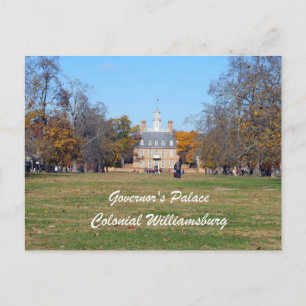 Gouverneur's paleis, koloniaal Williamsburg Briefkaart