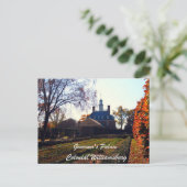 Gouverneur's paleis, koloniaal Williamsburg Briefkaart (Staand voorkant)