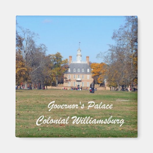 Gouverneur's paleis, koloniaal Williamsburg Magneet (Voorkant)