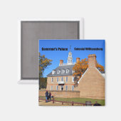 Gouverneur's paleis, koloniaal Williamsburg Magneet (Voorkant / Achterkant)