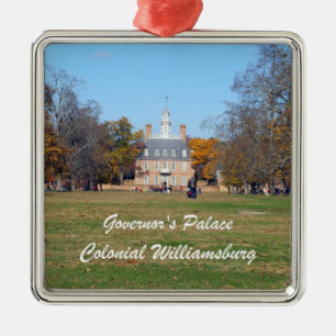 Gouverneur's paleis, koloniaal Williamsburg Metalen Ornament