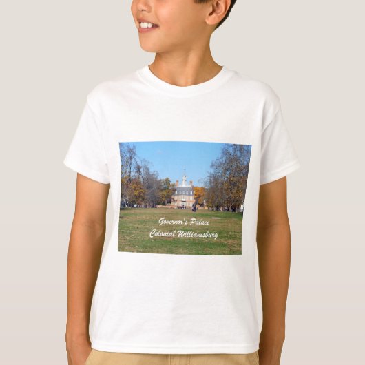 Gouverneur's paleis, koloniaal Williamsburg T-shirt (Voorkant)