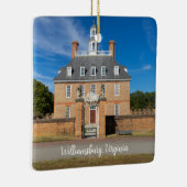 Gouverneurspaleis in Williamsburg VA Keramisch Ornament (Rechts)