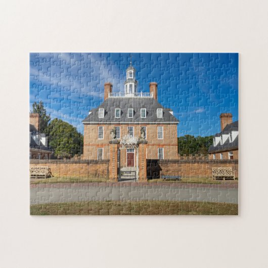 Gouverneurspaleis in Williamsburg VA Legpuzzel (Horizontaal)