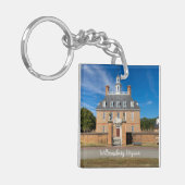 Gouverneurspaleis in Williamsburg VA Sleutelhanger (Voorkant Links)