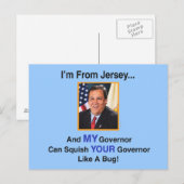 Gov. Chris Christie Briefkaart (Voorkant / Achterkant)
