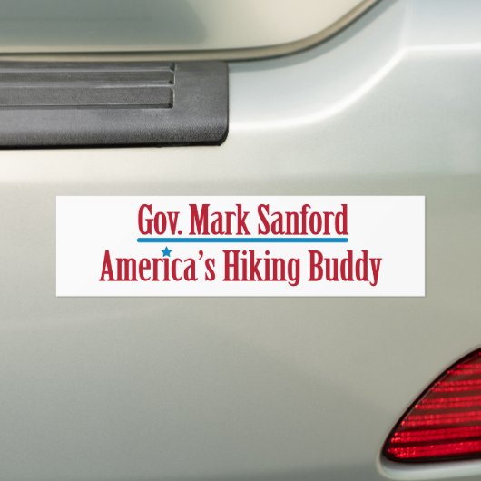 Gov. Mark Sanford Bumpersticker (Op auto)