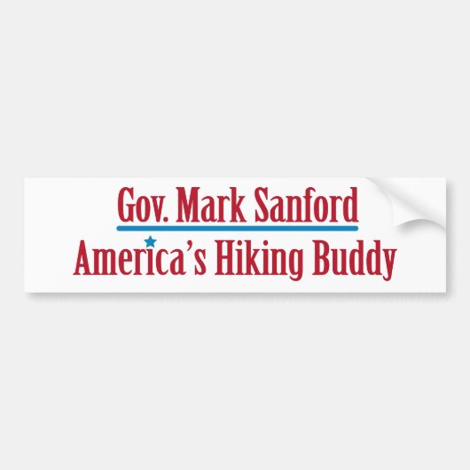 Gov. Mark Sanford Bumpersticker (Voorkant)