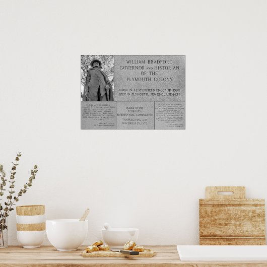 Gov William Bradford Collage - poster (Keuken)
