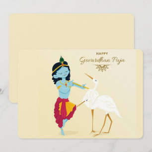 Govardhan Puja Feestdagenkaart