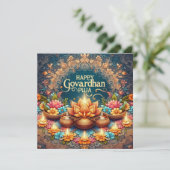 Govardhan Puja Kaart (Staand voorkant)