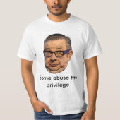 Gove misbruikt het voorrecht T-shirt : stijl 1 (Voorkant)