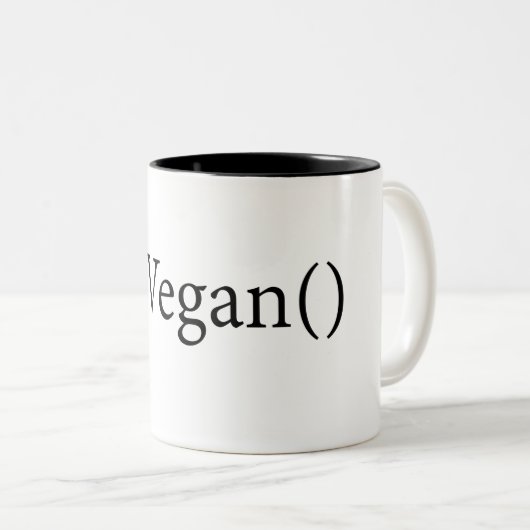 goVegan() mok voor coders (Voorkant rechts)