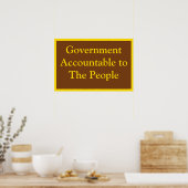 Government Accountable Poster (Keuken)
