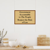 Government Accountable Rule of Law Poster (Keuken)