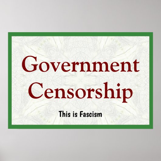 Government Censorship Poster (Voorkant)