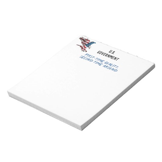 Government Funny Notitieblok (Linkerzijde)