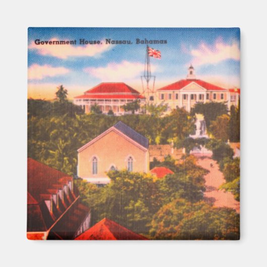 Government House, Nassau, Bahamas  Foto Magneet (Voorkant)
