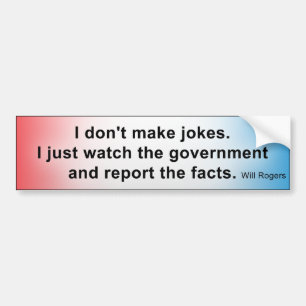 Government Jokes Bumpersticker